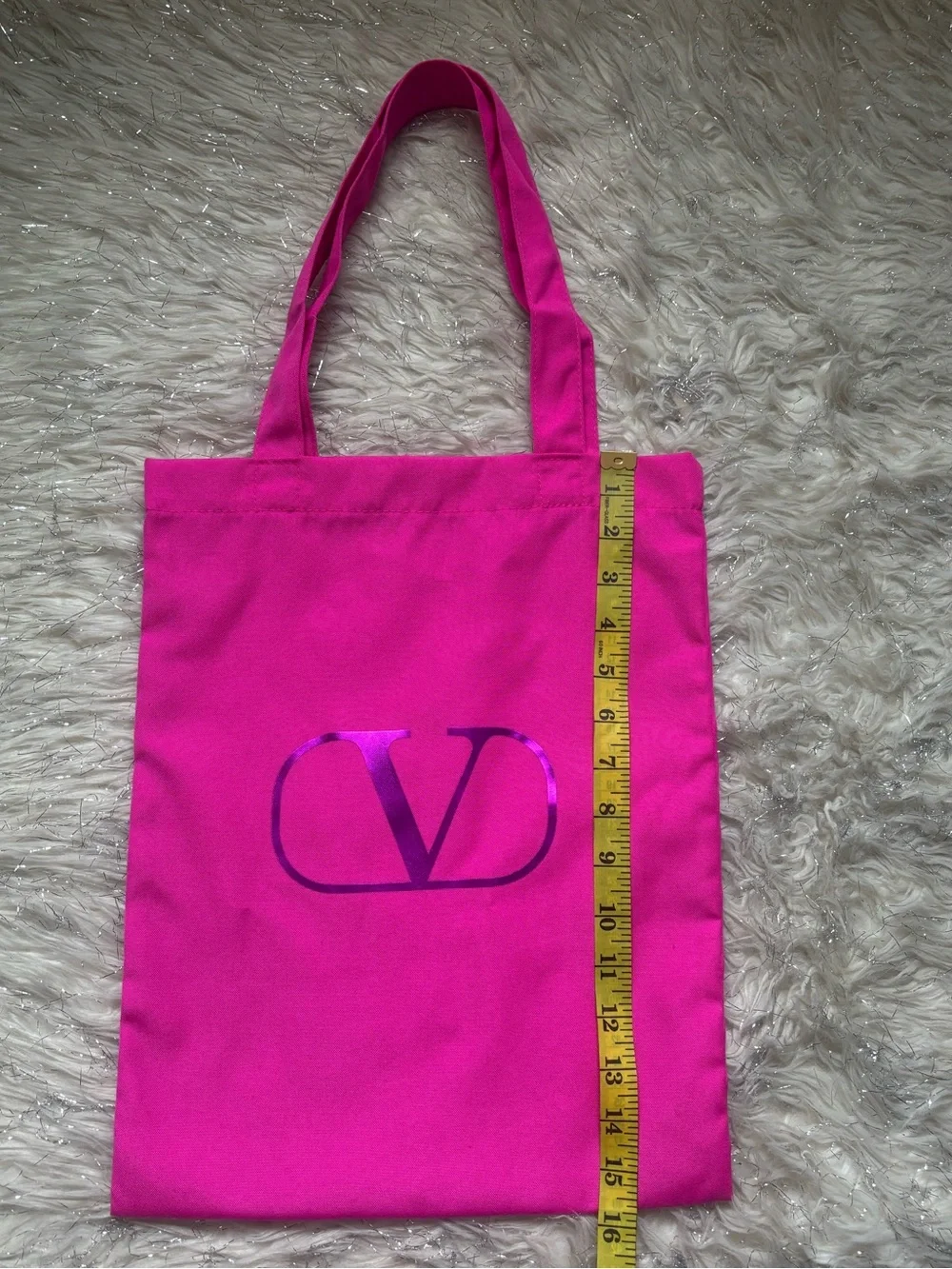 Valentino Hot Pink Logo Tote Bag